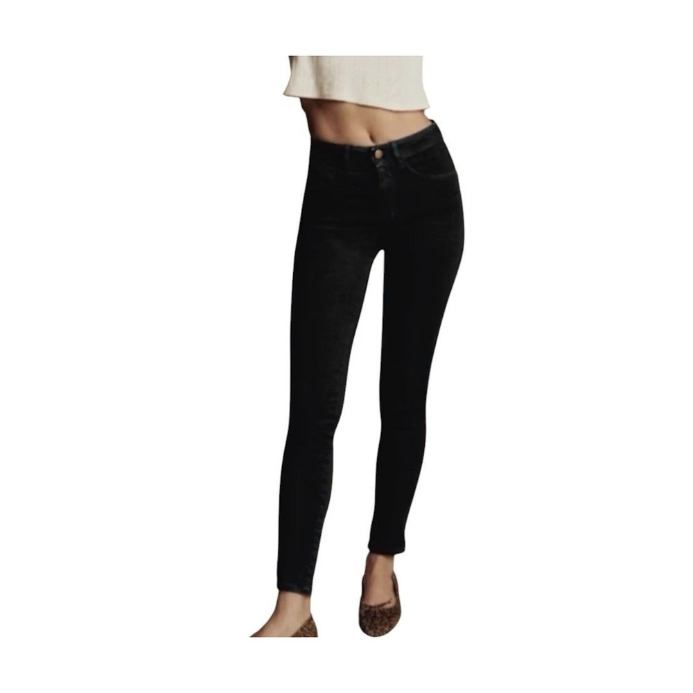 Sezane Denim Jeans Women's Size 28 Black Skinny Stretch Classic